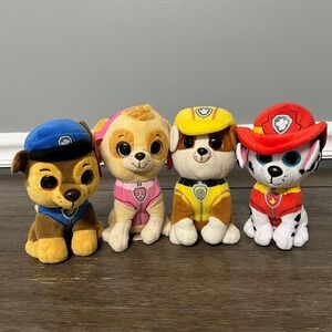 Paw Patrol Ty Beanie Boos Plush Toy Chase Skye Rubble Marshall Set